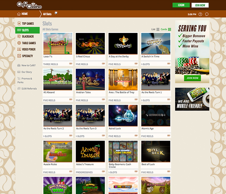 Café Casino Slots